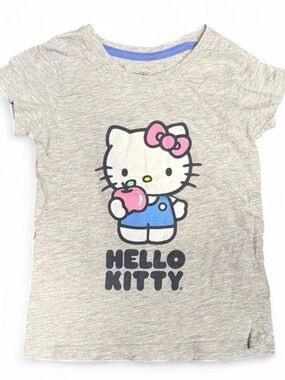 Y2K Hello Kitty Graphic Grey Tee
